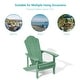 preview thumbnail 17 of 60, BONOSUKI Patio Adirondack Chairs Weather-resistant(Set of 2)