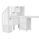 preview thumbnail 17 of 32, Twin Size Loft Bed Frame with Built-in Desk and Double Storage Drawers