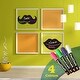 preview thumbnail 1 of 5, Walplus Children Blackboard Chalkboard Wall Stickers Nursery Decor with Flexichalk Marker Neon Color Liquid Chalks Pen