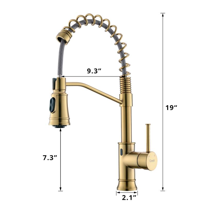 Topcraft Touchless Single Handle Pulldown Sprayer Kitchen Faucet
