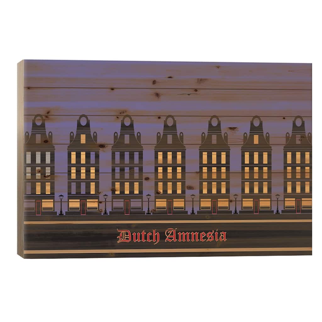 Dutch Amnesia Print On Wood by High Art - Multi-Color