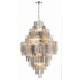 preview thumbnail 1 of 6, Addis 20 Light Polished Chrome Chandelier - 30.5"W x 49.5"H x 30.5"D