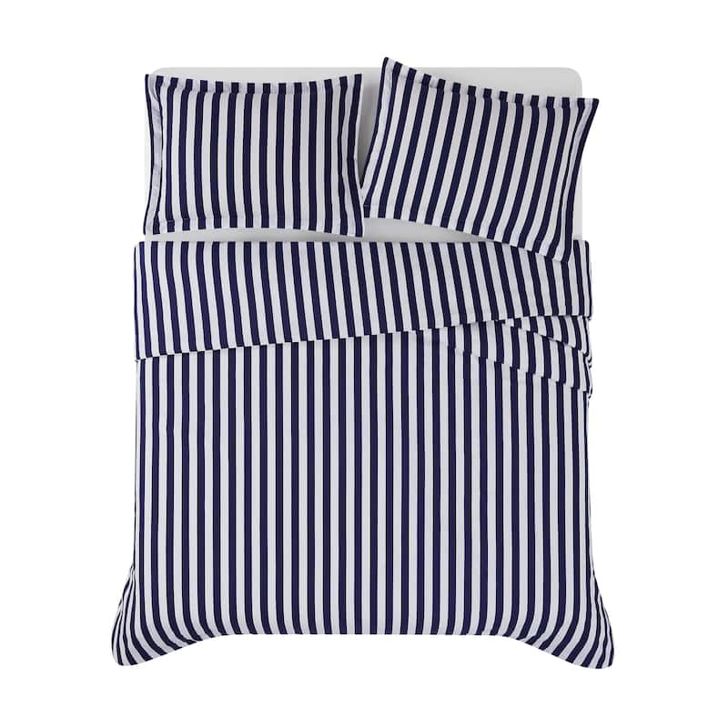 Brooklyn Loom Levi Stripe 3 Piece Comforter Set