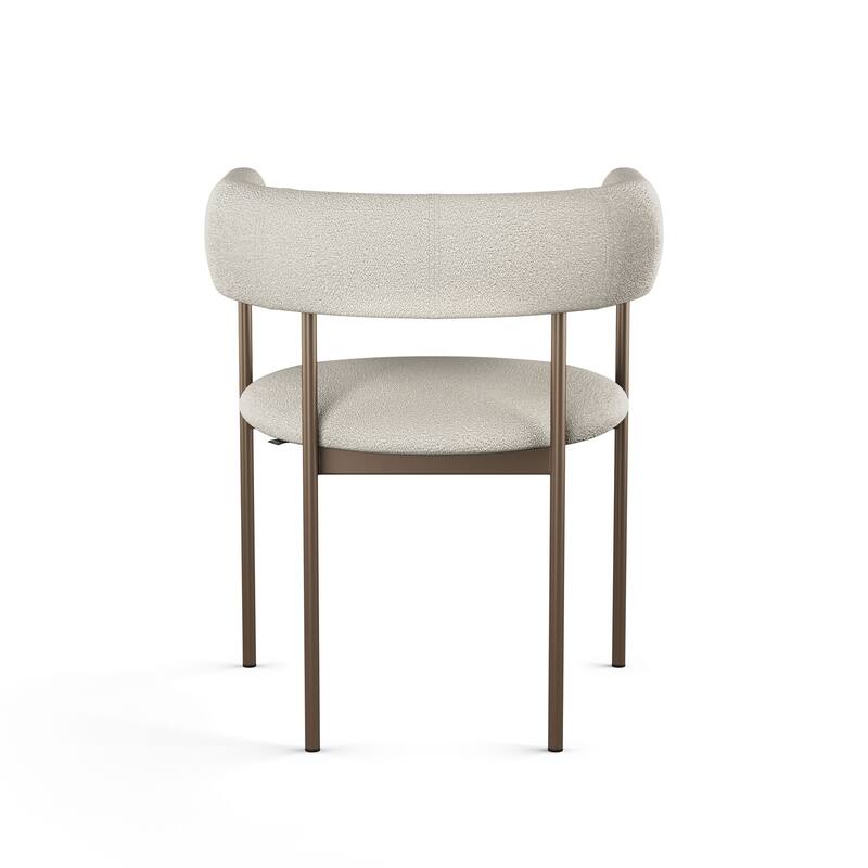 Amisco Julius Upholstered Dining Chair with arms and Metal Legs