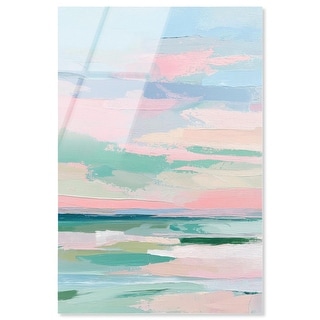 Blush Ocean II Pastel Coastal Art Acrylic Print by Art Remedy - Bed ...