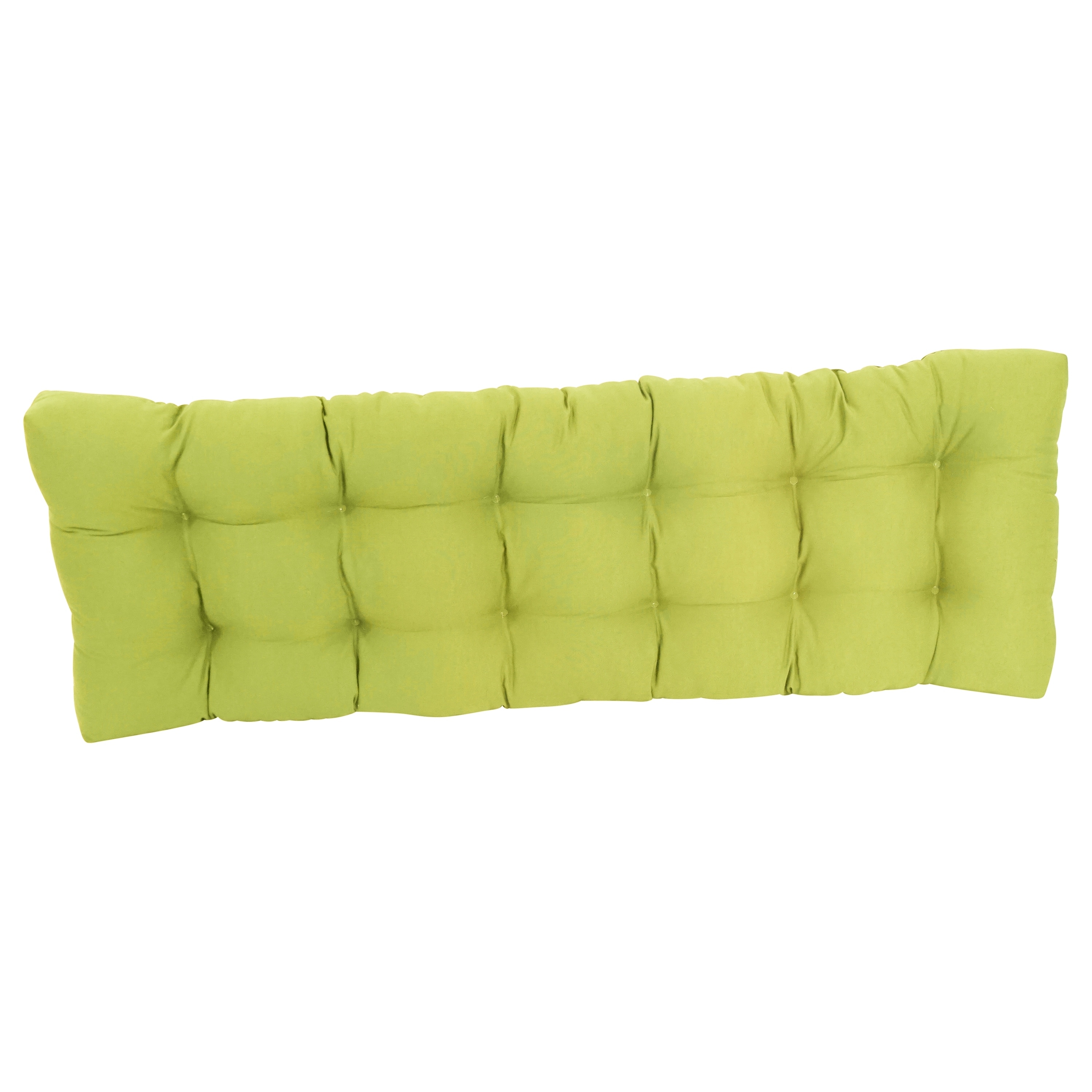 Solid Twill Tufted Indoor Bench Cushion (Multiple widths from 42