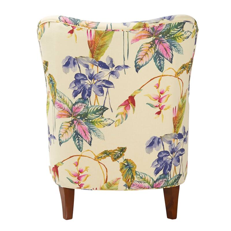 Palma 32" Floral Upholstered Arm Chair by Jennifer Taylor Home
