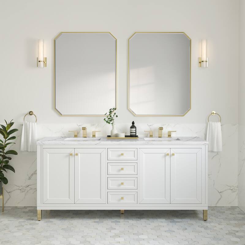 James Martin Vanities 503-V72-FENC Chicago 72" Free Standing Double