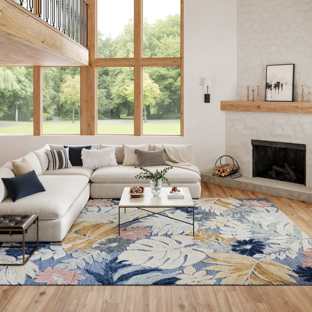 Nourison Suncoast Indoor/Outdoor Tropical Floral Area Rug