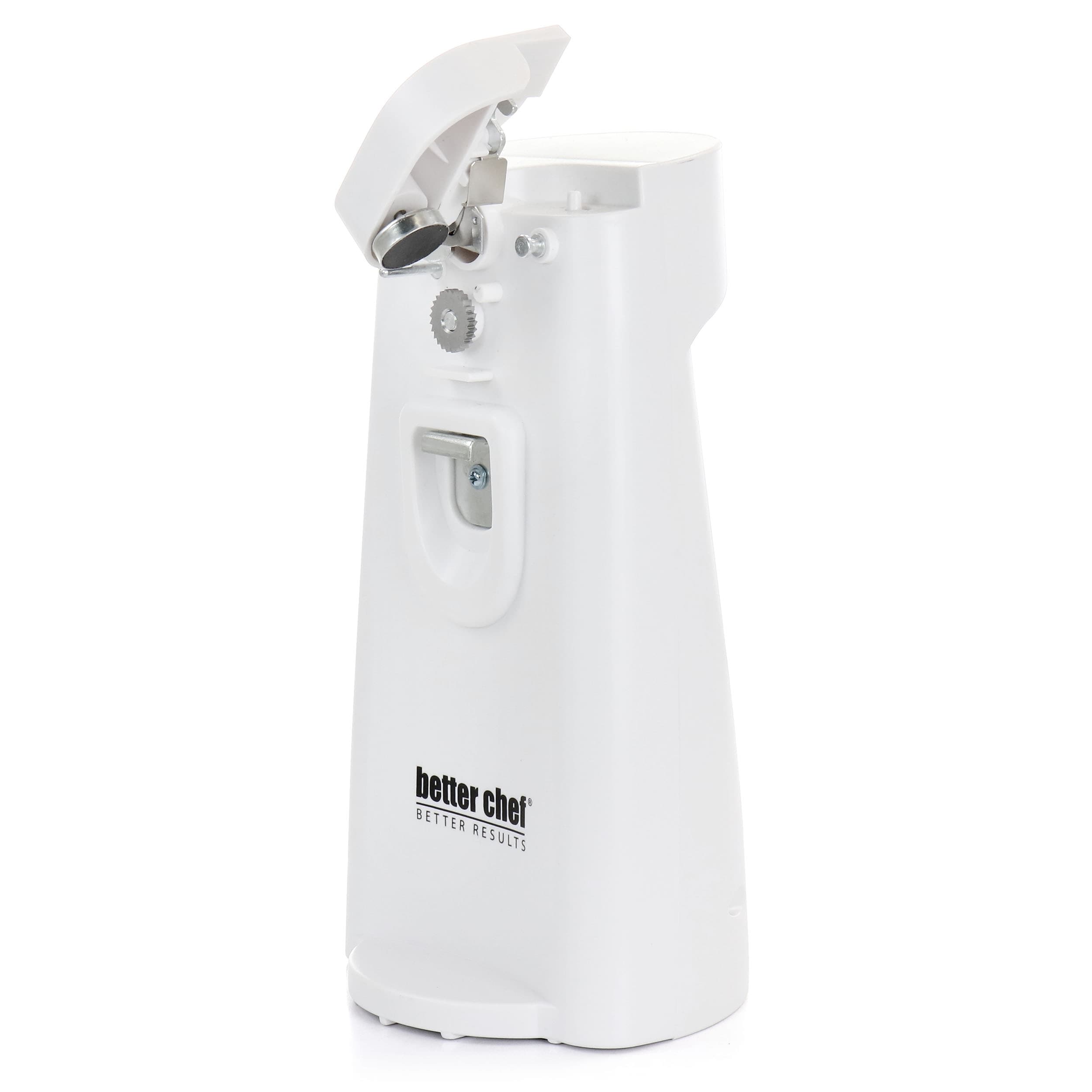 Better Chef Electric Can Opener with Sharpener and Bottle Opener White -  4.5in x 4.8in - Bed Bath & Beyond - 36337577