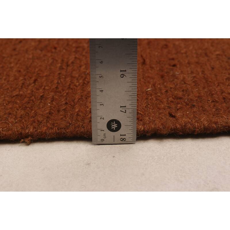 ECARPETGALLERY Flat-Weave Natural Brown Wool Tapestry Kilim - 6'8 x 9'10