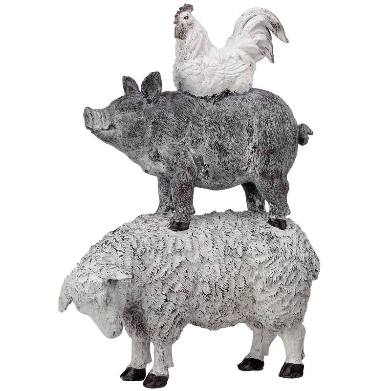 Resin Farm Animal Stack 10" - 10
