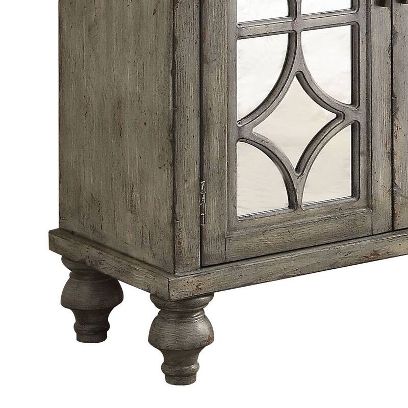 Rondeau Weathered Grey 4-Door Console Table