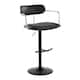 Option Black Faux Leather/Chrome Metal/Black Metal
