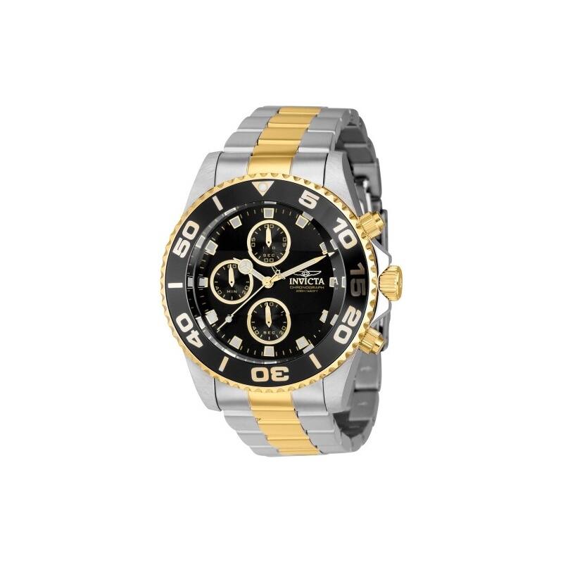Invicta Men's 43407 Pro Diver Quartz Chronograph Black Dial Watch
