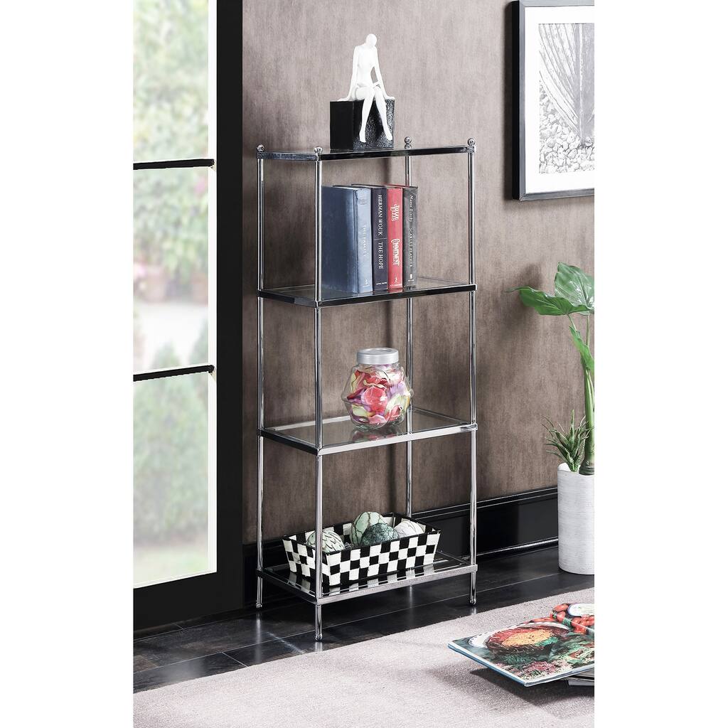 Convenience Concepts Royal Crest 4 Tier Glass Tower