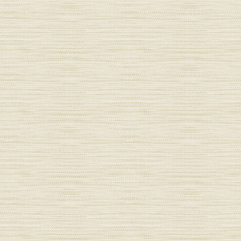 Seabrook Designs Toweling Faux Linen Unpasted Wallpaper - 27 in. W x 27 ft. L - French Vanilla