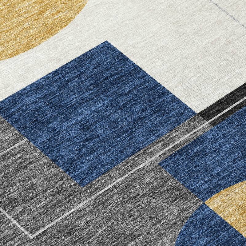 Machine Washable Indoor/ Outdoor Modern Filly Chantille Rug