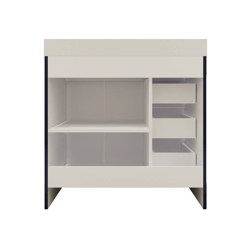 Eliza 36'' Freestanding Vanity(Left Drawers) with Single Sink