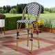 preview thumbnail 16 of 15, Indoor and Outdoor Stackable Bar Stool by Baxton Studio