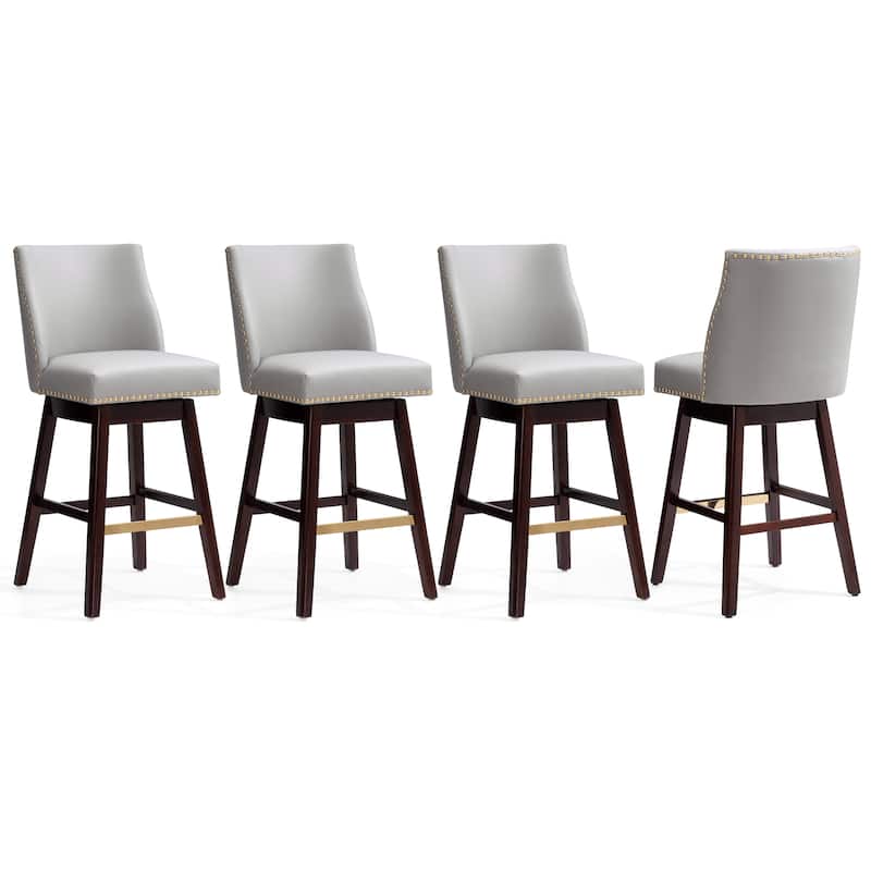 Crestlive Bar Stools Swivel Barstool with Back