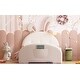 preview thumbnail 19 of 19, Twin size Upholstered Rabbit-Shape Princess Bed, Twin Size Platform Bed with Headboard and Footboard