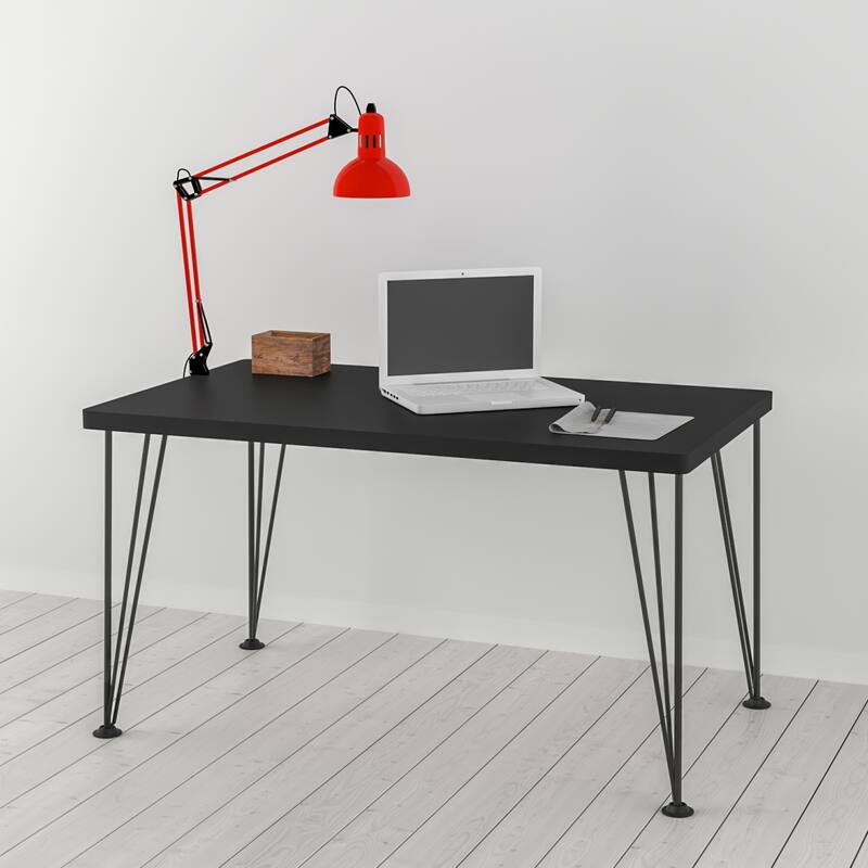 Wood Base With Metal Legs Study Desk