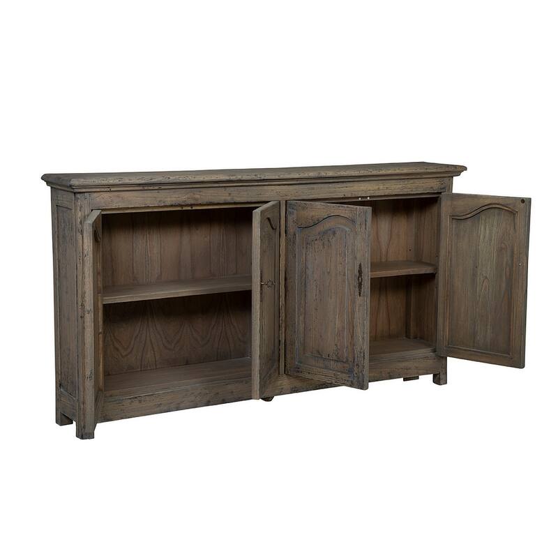 Furniture Classics Solid Wood Hughes Buffet SIdeboard Server - Brown