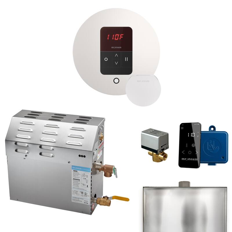 Mr Steam R05C1AAN0000 MS 5 kW (5000 W) Steam Shower Generator Package - White