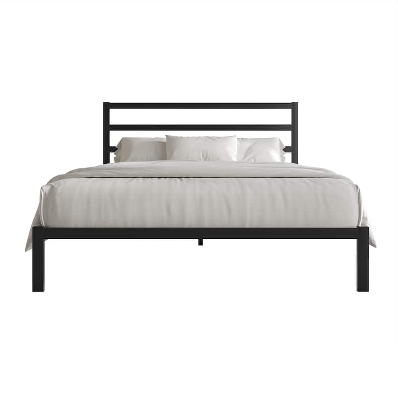 CraftPorch Simple Classic Metal Platform Bed - Black - Twin