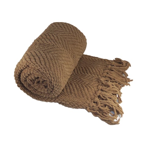 Knitted Tweed Couch Throw