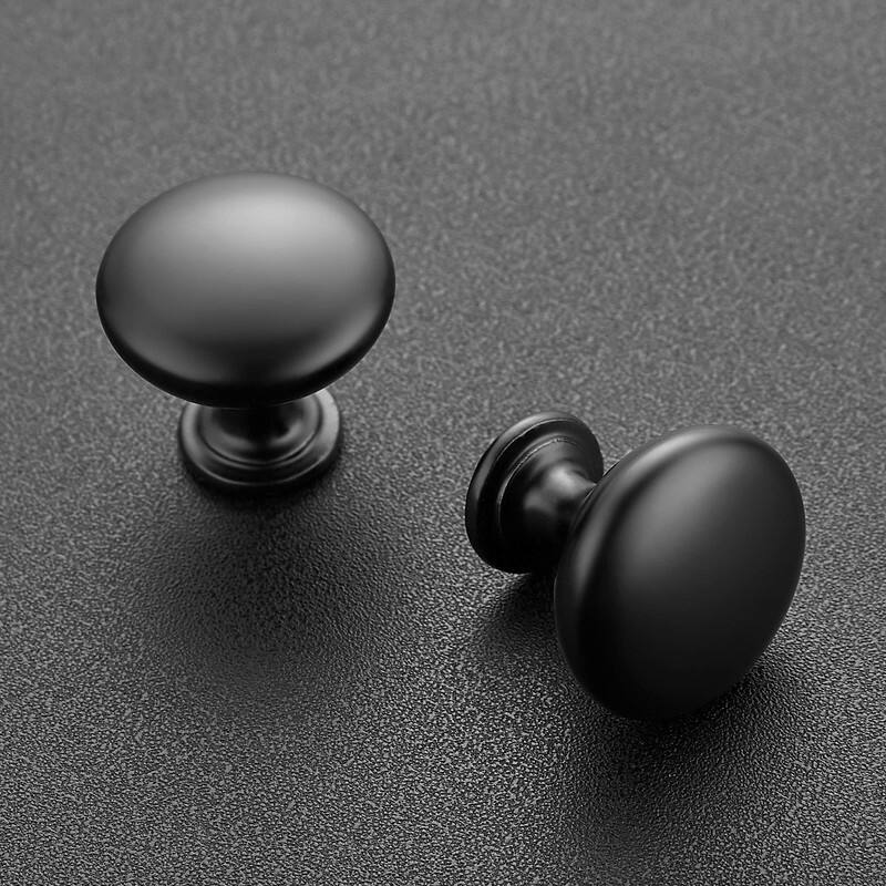 30 Pack Round Zinc Cabinet Knobs - 1.17"L x 1.13"W
