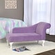 preview thumbnail 7 of 8, HomePop Diva Juvenile Accent Chair Lavender Lavender