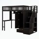preview thumbnail 31 of 33, Twin size Loft Bed with Bookshelf,Drawers,Desk,and Wardrobe