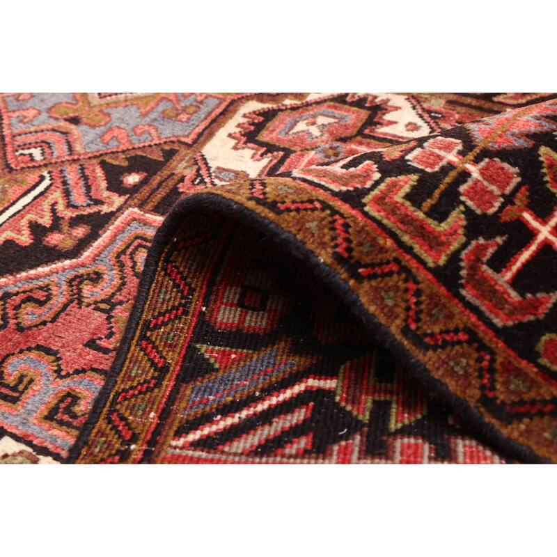 ECARPETGALLERY Hand-knotted Sarabi Dark Red Wool Rug - 6'9 x 9'11