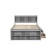 preview thumbnail 20 of 28, Modern Full Size Functional Storage Platform Bed with Drawers