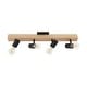 Track Lighting Rails that Match Sinclair 14-inch Satin Nickel LED Flush Mount, White Acrylic Shade