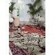 preview thumbnail 8 of 13, Nourison Prismatic Modern Abstract Floral Wool Silk Area Rug 3' 9" x 5' 9" - Multi - Rectangle