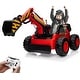preview thumbnail 16 of 23, 12V Kids Ride On Excavator Digger Truck with Remote Control & Electric Digging Arm Red