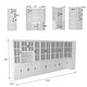 preview thumbnail 65 of 82, White Buffet Sideboard & Curio Bookcase Cabinet with Glass Doors
