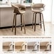 preview thumbnail 133 of 167, Glitzhome Set of 2 or 4 Modern Counter & Bar Height Wooden Swivel Bar Stools