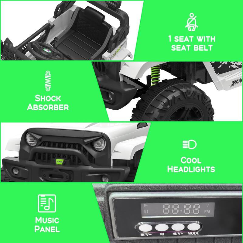 12V Kids Electric Vehicles Ride On Truck Car w/Parent Remote Control