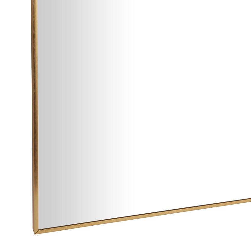 CosmoLiving by Cosmopolitan Gold Metal Room Wall Mirror with Thin Frame