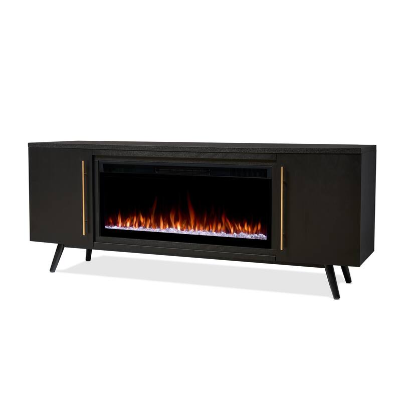 Morris 72" Smart Landscape Electric Fireplace TV Stand by Real Flame