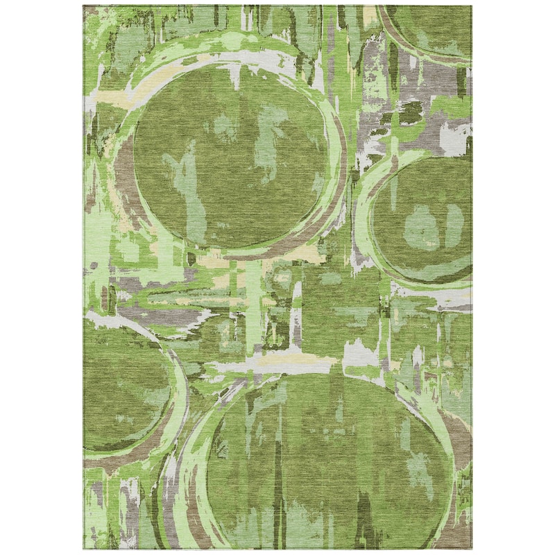Machine Washable Indoor/ Outdoor Chantille Contemporary Rug