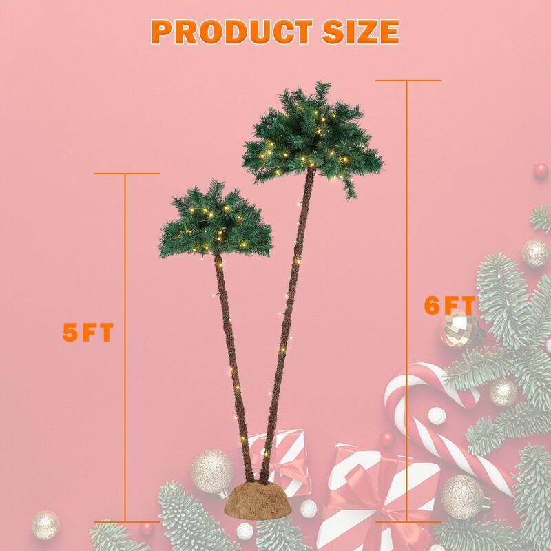 LED Palm Tree Christmas Tree