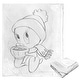 preview thumbnail 3 of 63, Warner Brothers Looney Tunes Christmas Silk Touch Throw Blanket 50x60 inches - Tweety Bird Cocoa