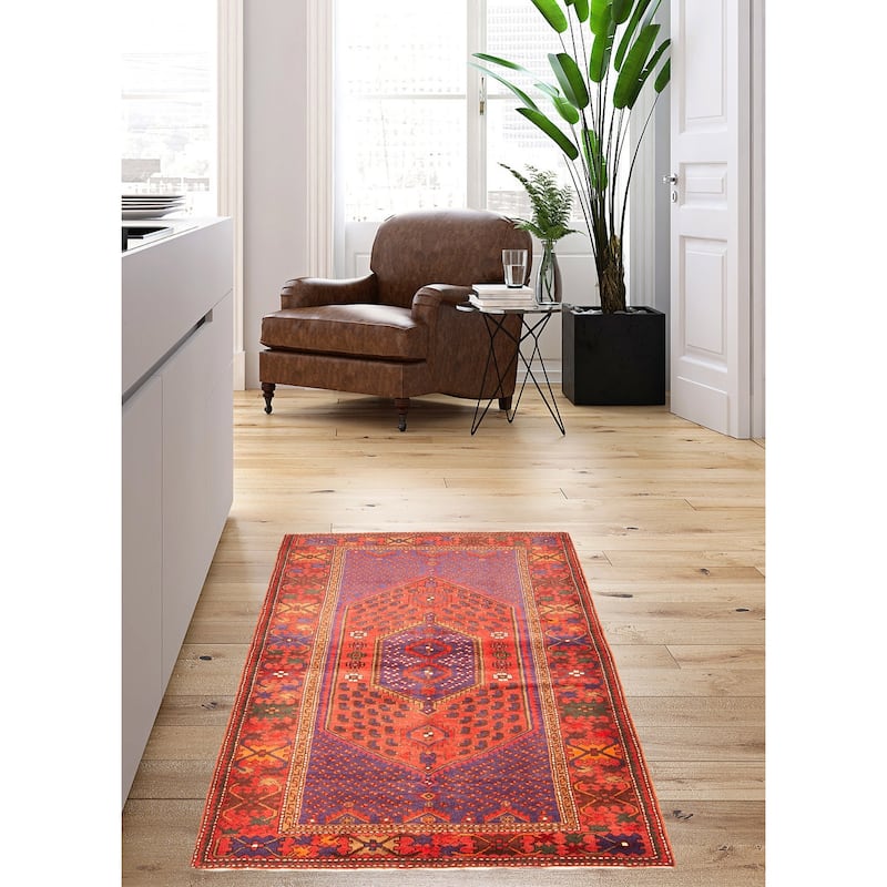 ECARPETGALLERY Hand-knotted Anadol Blue Wool Rug - 4'9 x 7'4