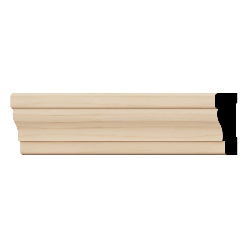 WM356: 11/16-in D x 2-1/4-in W x 96-in L Americraft Solid Hardwood Stain Grade Colonial Casing Moulding - Alder