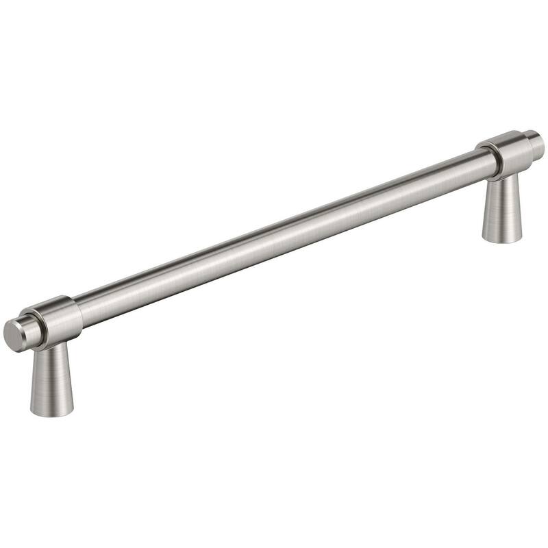 Amerock BP36901 Destine 7-9/16" Center to Center Bar Cabinet Pull - Satin Nickel
